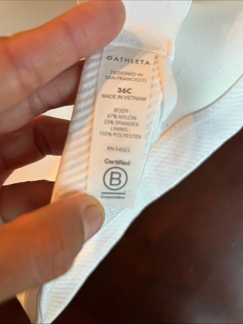 Athleta Seamless White Wireless Bra - Comfortable Everyday Support